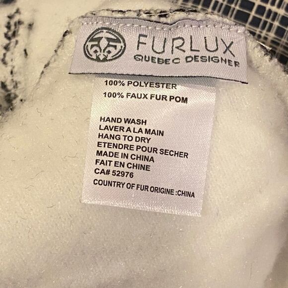 Leopard-Print & Faux Fur Pom-Pom Beanie - Picture 6 of 6